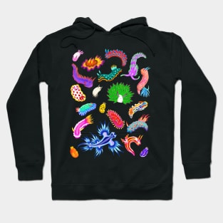 Rainbow Nudibranchs (Sea Slugs) Assortment Hoodie